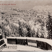 General view of Simla with railway